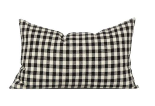 plaid pillow